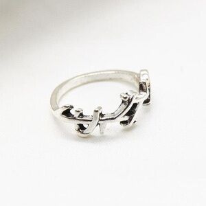 Silver Edgy Stacking Ring